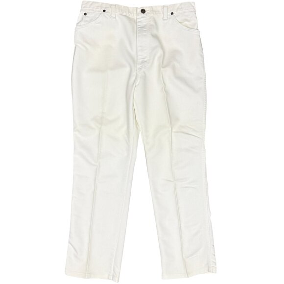 VINTAGE Women's SHEPLERS‎ High Rise Straight Leg Jeans White | Size 18 - Picture 1 of 7